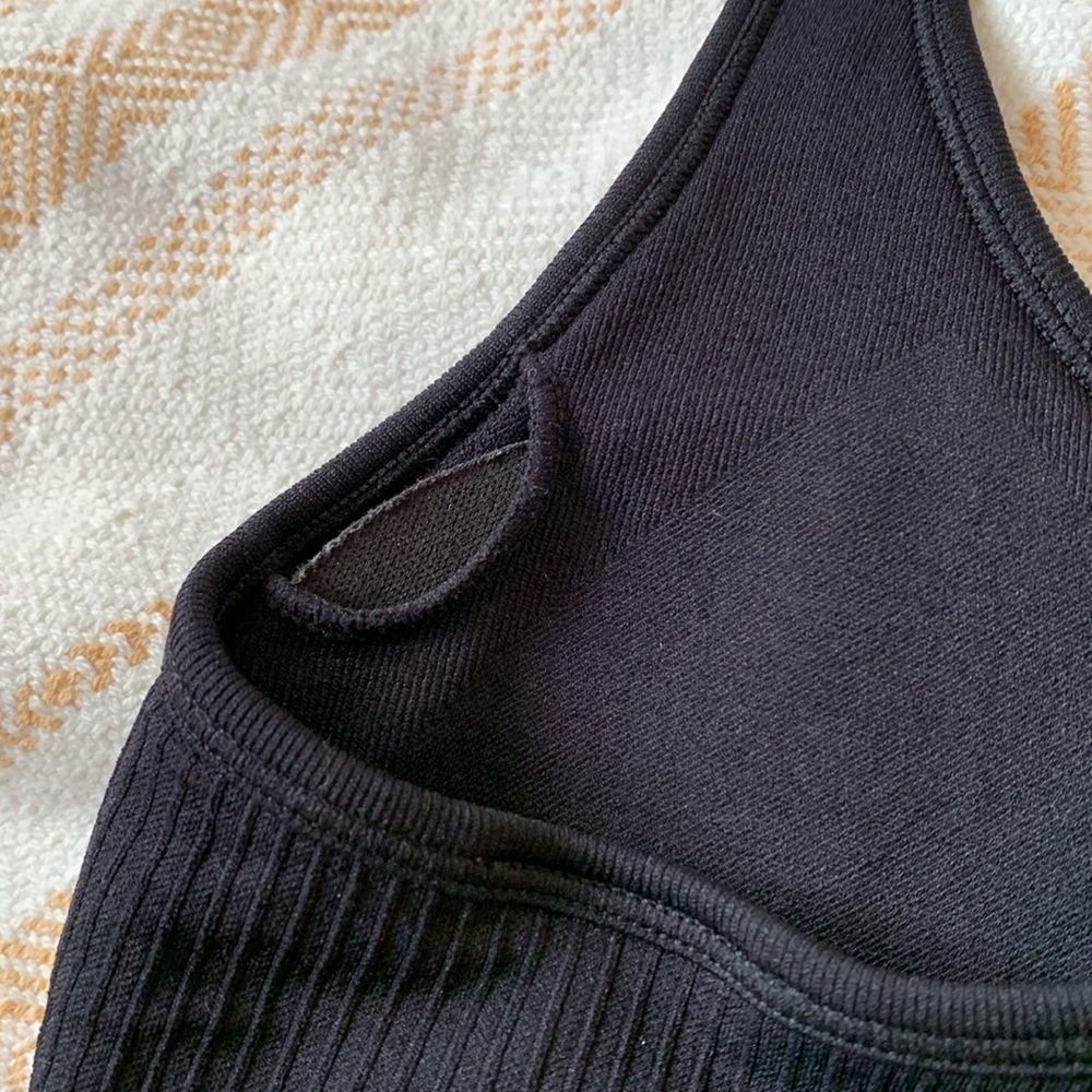 H&M Ribbed Racerback Bra in Black Size Small - Picture 4 of 12